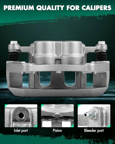 Image of SCITOO 18B5215 Front Right Disc Brake Caliper w /Bracket Fit For Ford For Explorer 2011-2019,For Ford For Flex 2009-2019,For Lincoln For MKS 2009-2012,For Lincoln For MKT 2010-2019, Double Pistons