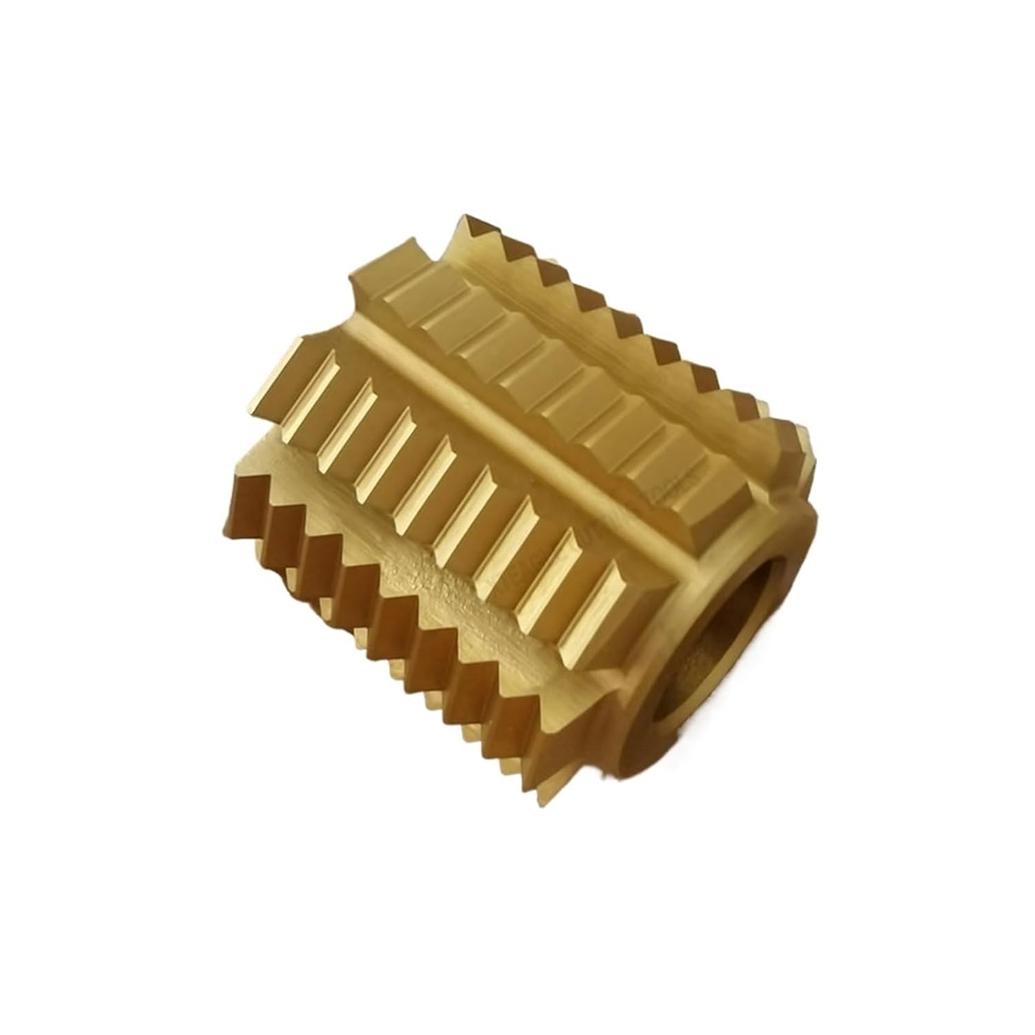 Hobbing Cutter, Small Module Hobbing Cutter HSS DP14-39 PA14.5 Degree 13mm Hole,for Cutting(DP22 13mm Hole,Yellow Coated)