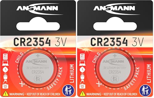 ANSMANN 1516-0012 Knofpzelle Batterie Lithium CR 2354-3V (Packung mit 2)