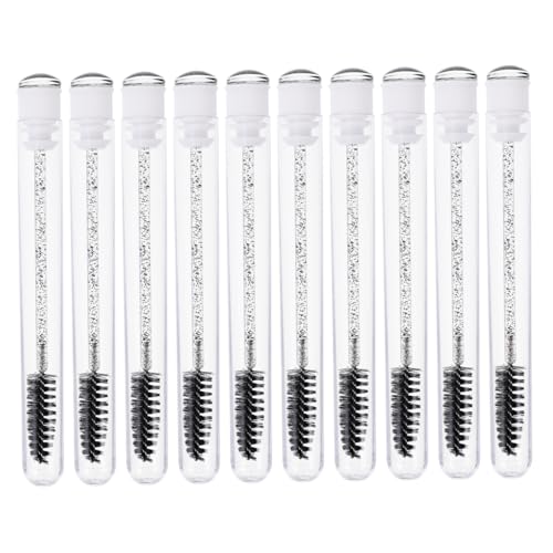 Ipetboom 10pcs Disposable Mascara Brush for Lady Portable Eyelash Makeup Tool Lightweight Safe Material Perfect for Present
