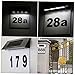 BUTIFULSIC Led Lighting Tool Solar House Number Sign Outdoor Address Number Lamp Solar-powered