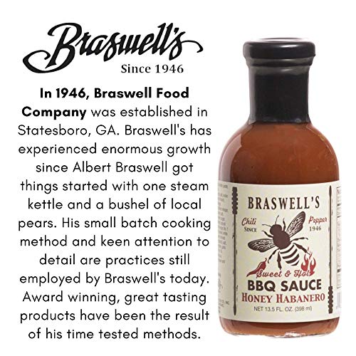 Braswell Sauce Barbeque Honey Habanero, 13.5 oz