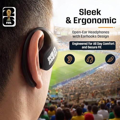 Image of X15 PRO Translation Earbuds, Official FIFA Licensed Product, Waterproof Open Ear Bluetooth, Support 148 Languages Real-Time Translation, for Watching, Travelling & Business | Black