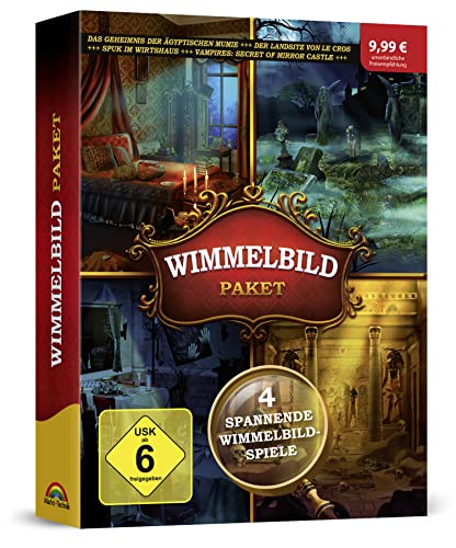 4 in1 Wimmelbild Paket - 4 Spiele in einer Box für Windows 11 / 10 / 8.1 / 8 / 7
