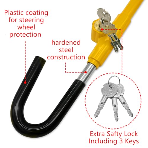 KAYCENTOP Steering Wheel to Brake Pedal Lock