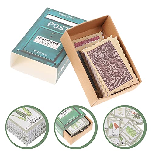 EXCEART 200 Vellen Vintage Diy Scrapbooking Stickers Antieke Postzegel Stickers Journaling Levert Retro Craft Diy Papers… - Afbeelding 3