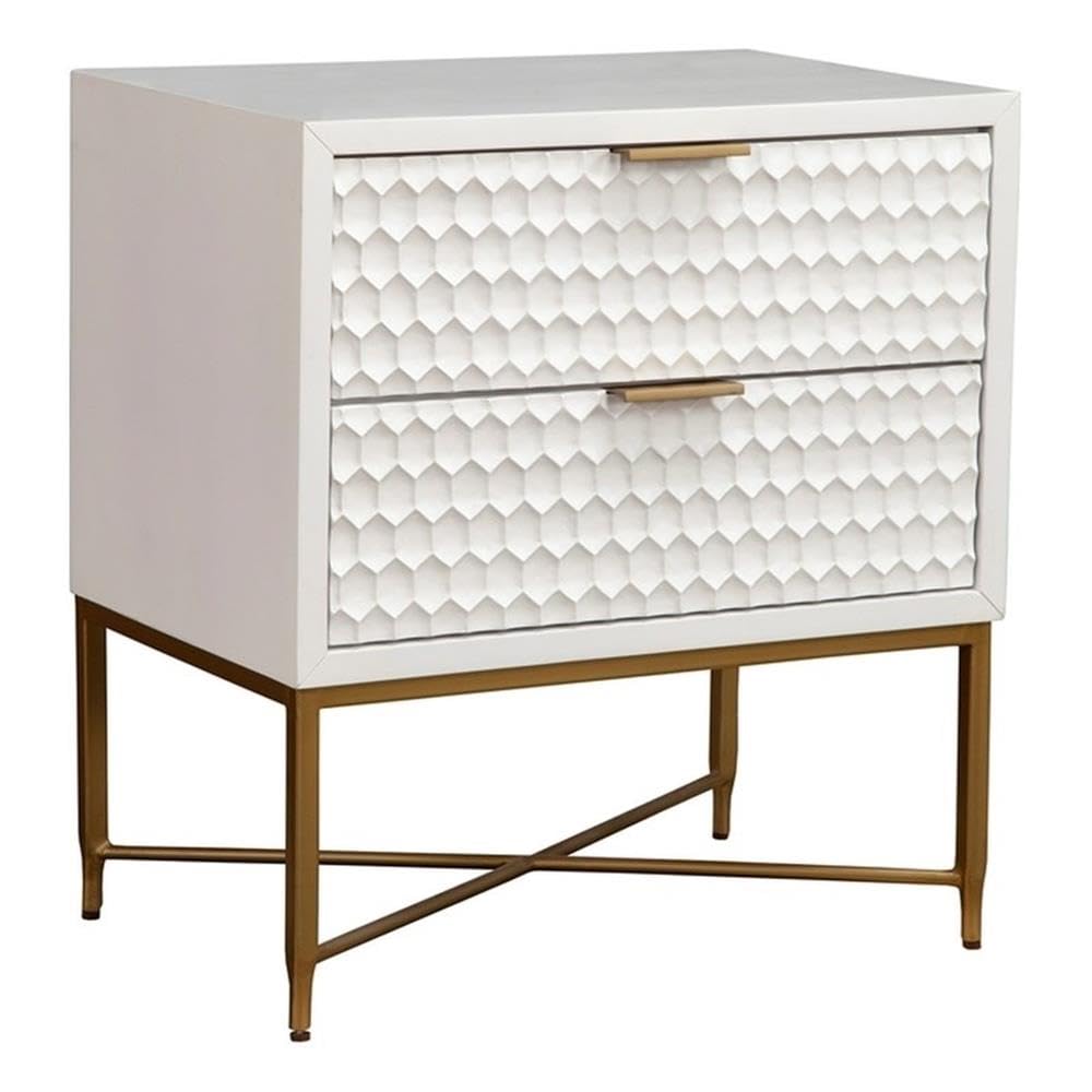 White Pearl Nightstand