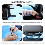 Travel Pillow Car Pillow Kid Car Sleeping The Sleeping Aid for Adults and Kids on Road Trips Kids Travel Pillow Gray - Image 4