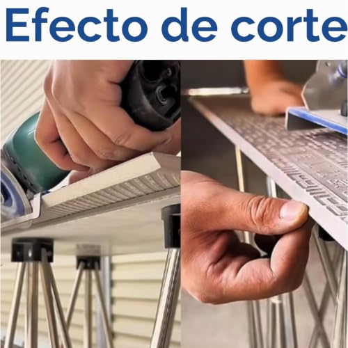 Miniatura 6 de Soporte Para Amoladora Angular De 45 Grados De Tipo 100, Soporte Para Maquina Cortar Azulejos, Herramienta De Biselado De Azulejos Con Alfombrilla Antideslizante, Acero Inoxidable, 18 X 13.5 Cm