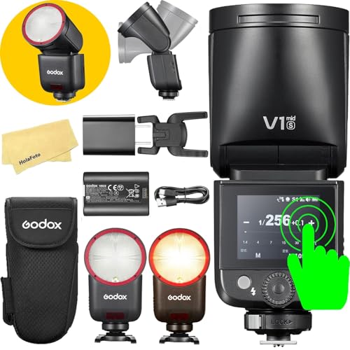 GODOX V1 Mid S Flash pour Sony Appareils Photo Speedlite,55Ws,2,4GHz TTL