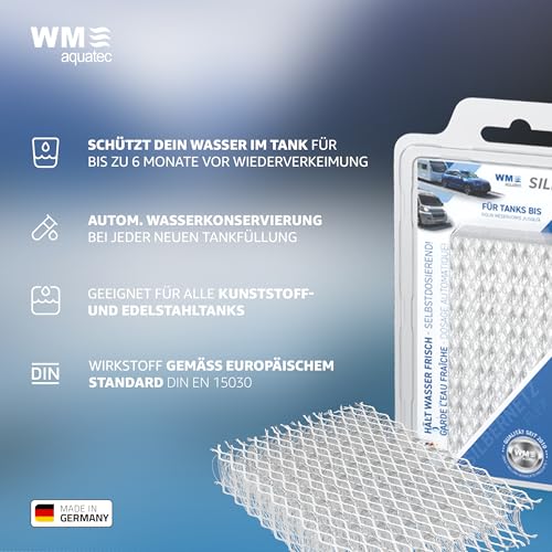 Hygiene-Trio HGT-120 | Wasserhygiene Komplett-Set für Tanks bis 160L | Reinigung, Entkalkung, Desinfektion & autom. Wasserkonservierung | für Caravan, Wohnmobil & Boot | Made in Germany