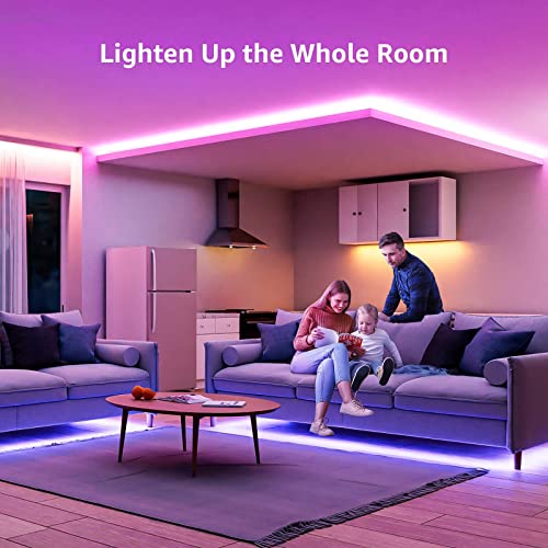 Foto von LE 5M RGB LED Strip Set, 5050 SMD LED Streifen, 12V, Selbstklebend LED Strips, Flexibel LED Band, LED Leiste, LED Lichtband IP20, Netzteil und Controller enthalten