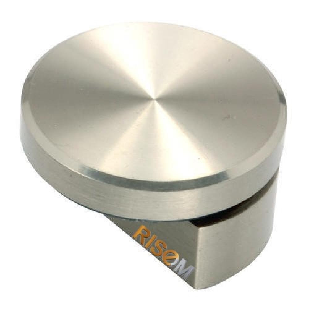 RISEOM Brass Half Round Wall Mount Mirror Holder Bracket (Silver, 6 mm) - Pack of 4 (B0823RCKDP) Amazon Price History, Amazon Price Tracker