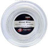 Tier One Ghost Wire - Super Soft Co-Poly Tennis String (Reel - White, 18 Gauge (1.17 mm) - 200 m Ree