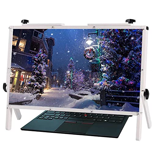 LoiYtrd Bildschirmlupe Für Tablet & Laptop – 22 Zoll, Faltbar, HD-Vergrößerung 3-5x – Augen Schonend, Als Halter Nutzbar