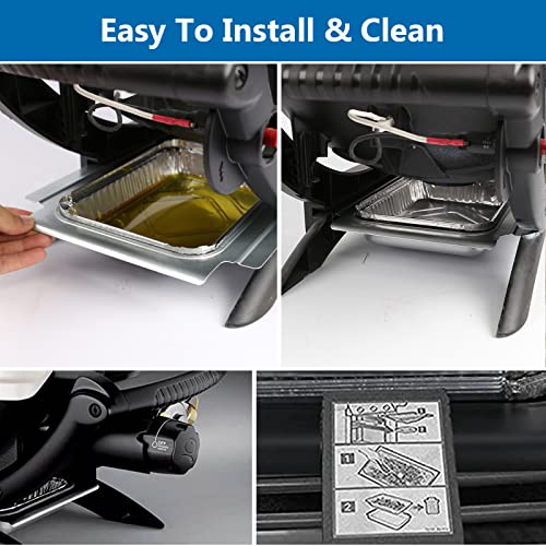 Image of Uniflasy 80346 Catch Pan for Weber Q1200 Q1000 Grill Grease Drip Pan