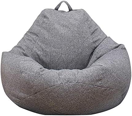 Akemaio Grand Bean Bag Chair Cover Canapé Couleur Solide Simple Design intérieur Lazy Lounger Couverture pour Adultes et Enfants avec Pas de Remplissage