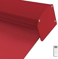 Vista 13 de Yin Yang Persianas motorizadas opacas sin cordón, persianas enrollables inalámbricas con control remoto blanco y recargable, persianas