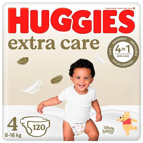 Huggies Extra Care Pañales Talla 5, (11-25 kg) 100 unidades