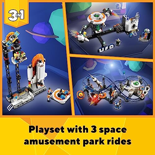 Lego 6425627 Creator 3 In 1 Space Roller Coaster Building Toy Set Featuring A Roller Coaster thumb #1
