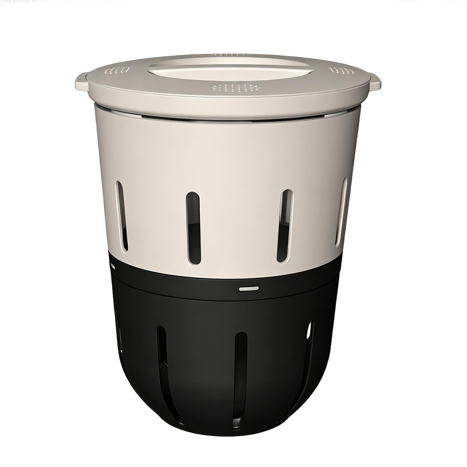 Contenitore per compostaggio da esterno, 3,3 galloni, cestino per vermicomposting, per giardinieri, coltivatori, coltivatori, principianti, cortile, fattoria, prato, progetti scolastici