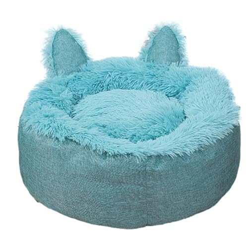 猫ベッドハウス、猫ベッド | 猫の寝床猫耳猫箱クッション,猫耳猫室内小屋毛皮のような猫の隠れベッド、滑り止め底付きの取り外し可能な猫の巣ベッド、睡眠、リラックス用