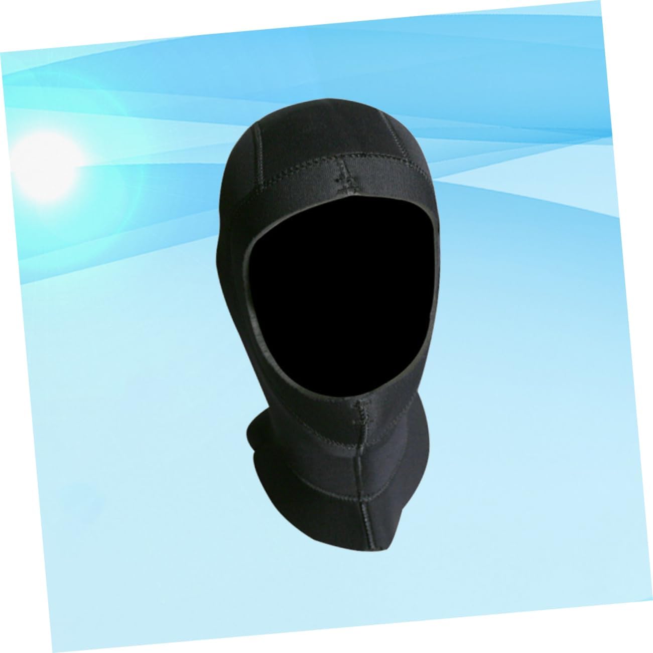 VICASKY 5mm Thick Diving Hood for Warmth and Protection Neoprene Snorkeling Cap Full Face Cover for Surfing and Diving Unisex Suitable for Water Sports