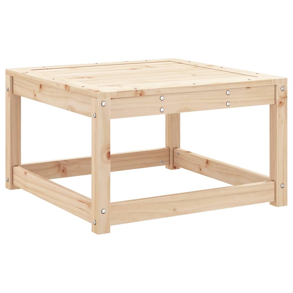 Taboret ogrodowy z litego drewna sosnowego, 63,5 x 63,5 x 38 cm, meble outdoorowe, siedzisko i podnóżek, wytrzymałe drewno sosnowe, wszechstronny stolik kawowy i modułowe meble ogrodowe na