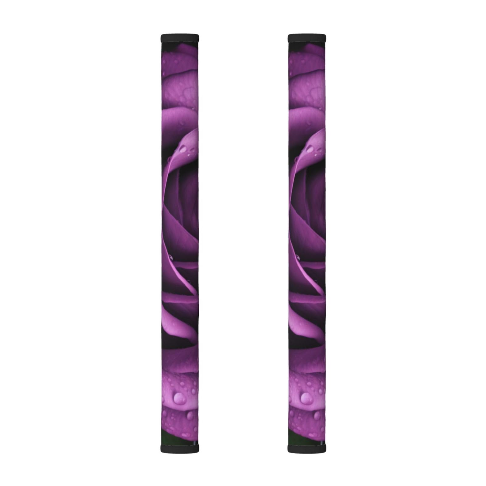 VGFJHNDF Refrigerator Door Handle Covers 2-Pack, Purple Rose Printed Protect and Decorate for Fridge Ovens Dishwashers