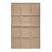 Produktbild iDesign Grid weicher Badteppich, rechteckiger Badvorleger aus Baumwolle, beige