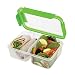 SnapLock by Progressive Deep Split Container - Green, SNL-1018G  Easy-To-Open, Leak-Proof Silicone Seal, Snap-Off Lid, Stackable, BPA FREE