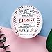 Christian Baseball Gifts for Teen Boys, Inspirational Bible Verse Religious Gifts for Godson Son Grandson Baseball Players, I Can Do All Things Confirmation Baptism First Communion Gift for Teen Boys