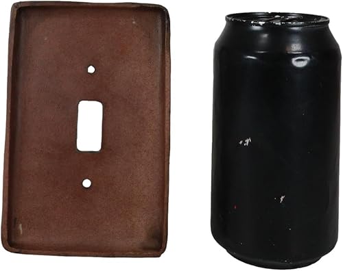 Miniatura 10 de Ebros Gift Juego de 2 rollos florales rústicos occidentales sobre fondo de madera sintética vintage, placa de cubierta eléctrica de pared pintada a