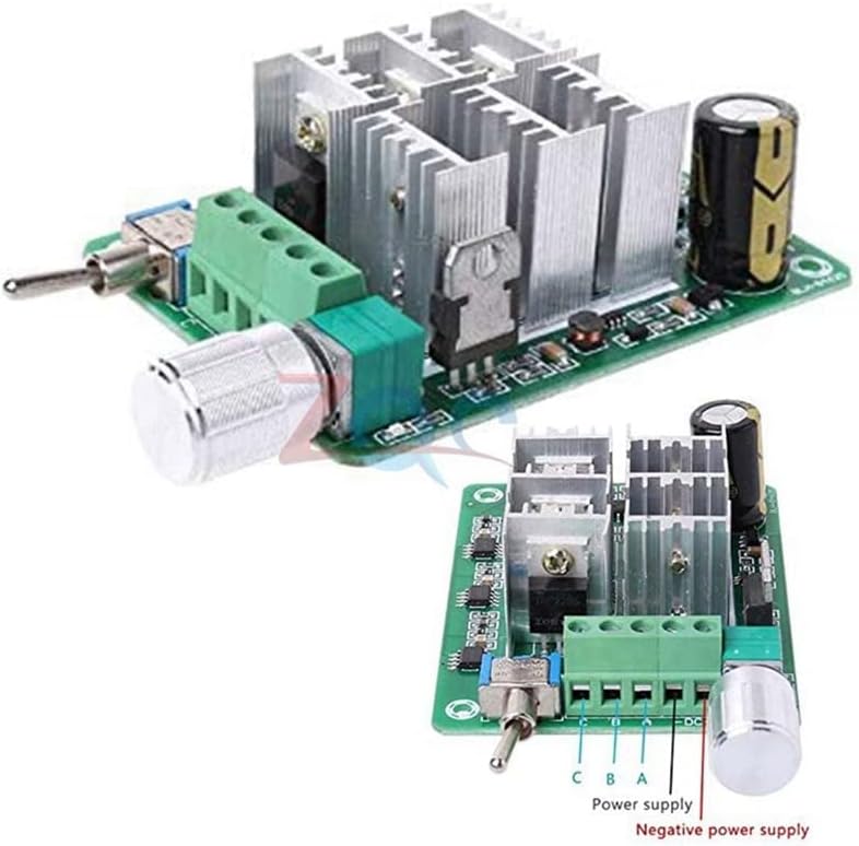 2 Pieces Motor Speed Controller Explosive Fan Drive 15A BLDC Three-Phase DC 5-36V 12V 24V With Switch