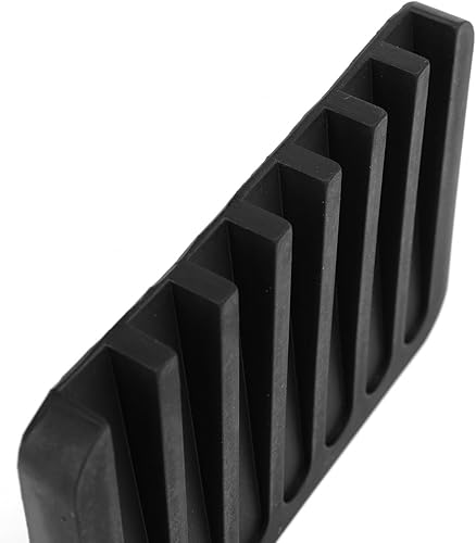 Miniatura 7 de Anwenk - Jabonera de silicona flexible para ducha, baño/cocina/encimera, mantiene las barras de jabón limpias en seco, fácil limpieza, color negro