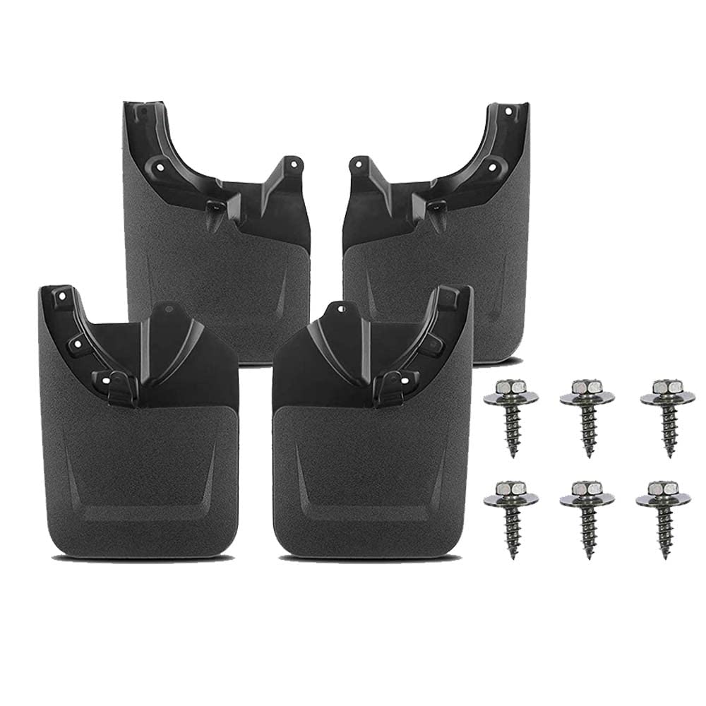 D-Lumina Mud Flaps Compatible with 2023 2024 Toyota Tacoma w/OEM Fender Flares Only (Doesn't Fit SR Model) - Heavy Duty All Weather Splash Guards w/Hardware Kits, Truck Front&Rear Mudflaps, Mudguards