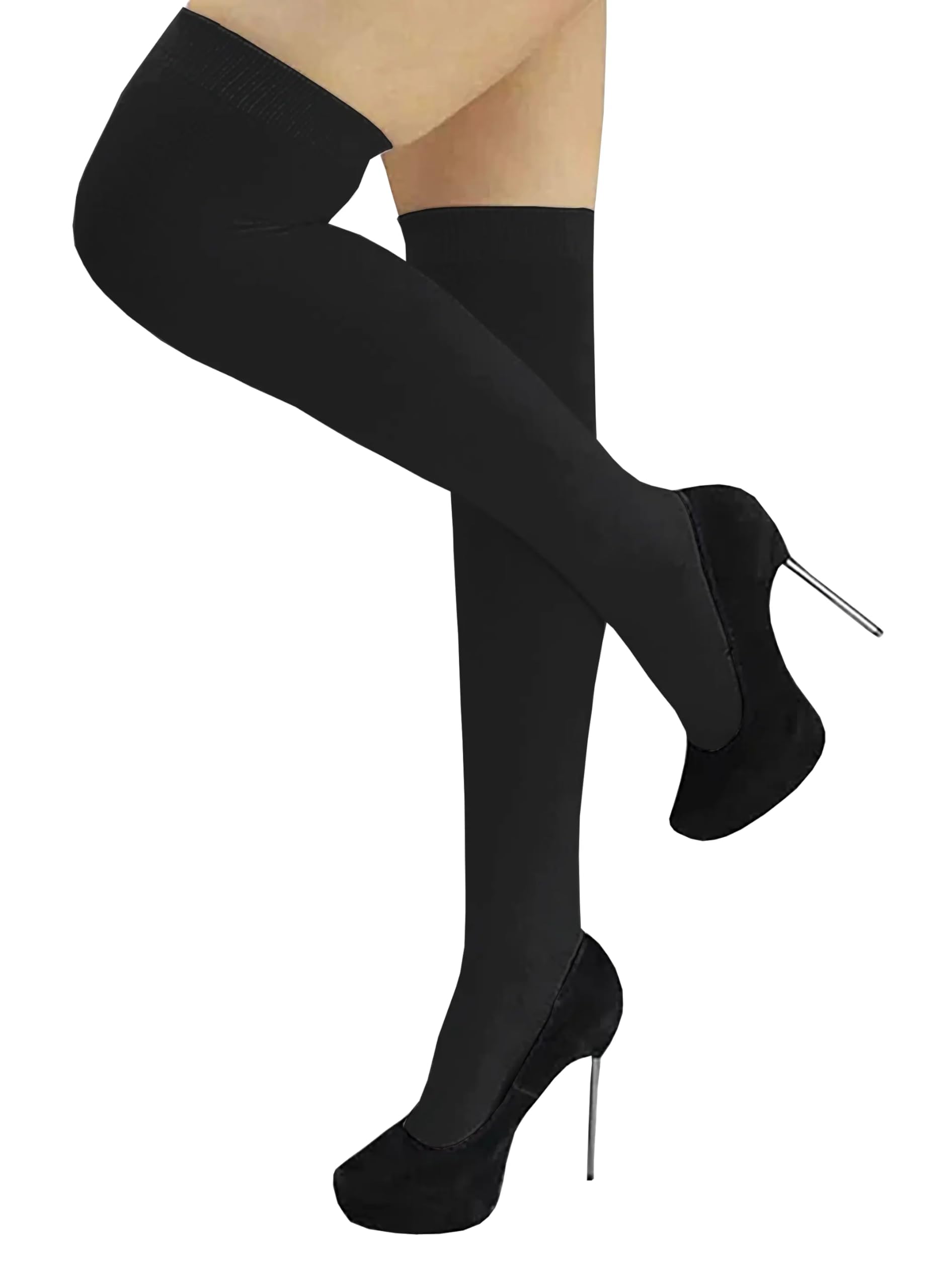 eroplay Girls and Women Nylon Thigh High Socks (FREE SIZE)-picture-30