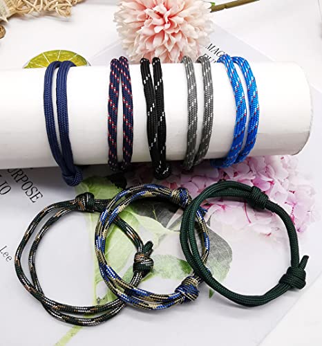 Finzor 15Pcs Nautical Braided Handmade Rope String Adjustable Bracelets For Men thumb #6