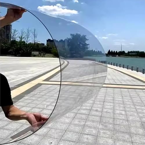 Pounjsd plastico duro transparente, Placas de Policarbonato Planchas, Lámina de Policarbonato Flexible para Techos, Toldo Cubierta de Jardín,Toldo Marquesina para Jardín Terraza (1mm, 0.8×1m)