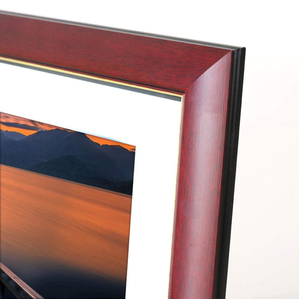 Fotorahmen Personalisiertes Geschenk Massivholz Hängende Wand Dunkelrote A4 Wand 21X29.7cm
