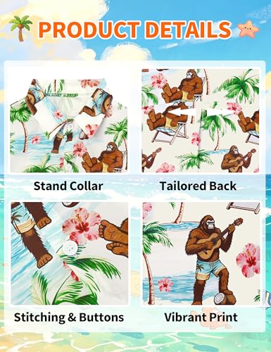Image of Boys Hawaiian Shirt Kids Button Down Aloha Beach Hawaii Tops 5-14Y