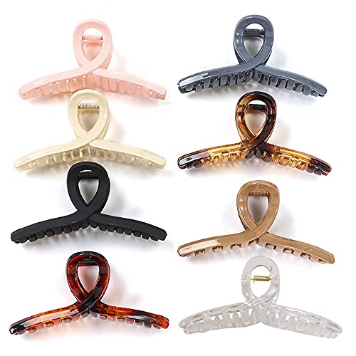 Claw Clips for Thick Hair 8pcs Claw Hair Clips Non-Slip Hair Claw Clips for Women Strong Hair Holder Hair Claws Clamp Barrette Accessories for Hair
