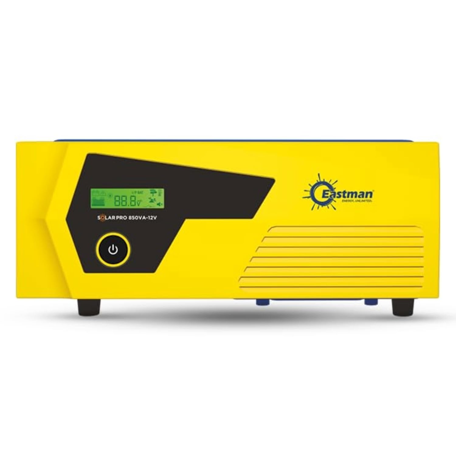 Eastman Solar Pro 850VA/12V Off Grid Solar Inverter with Utility Power Factor Watt=VA, 43% More loding Capacity | Warranty 36 Months on Product, 10 Years on Transformer