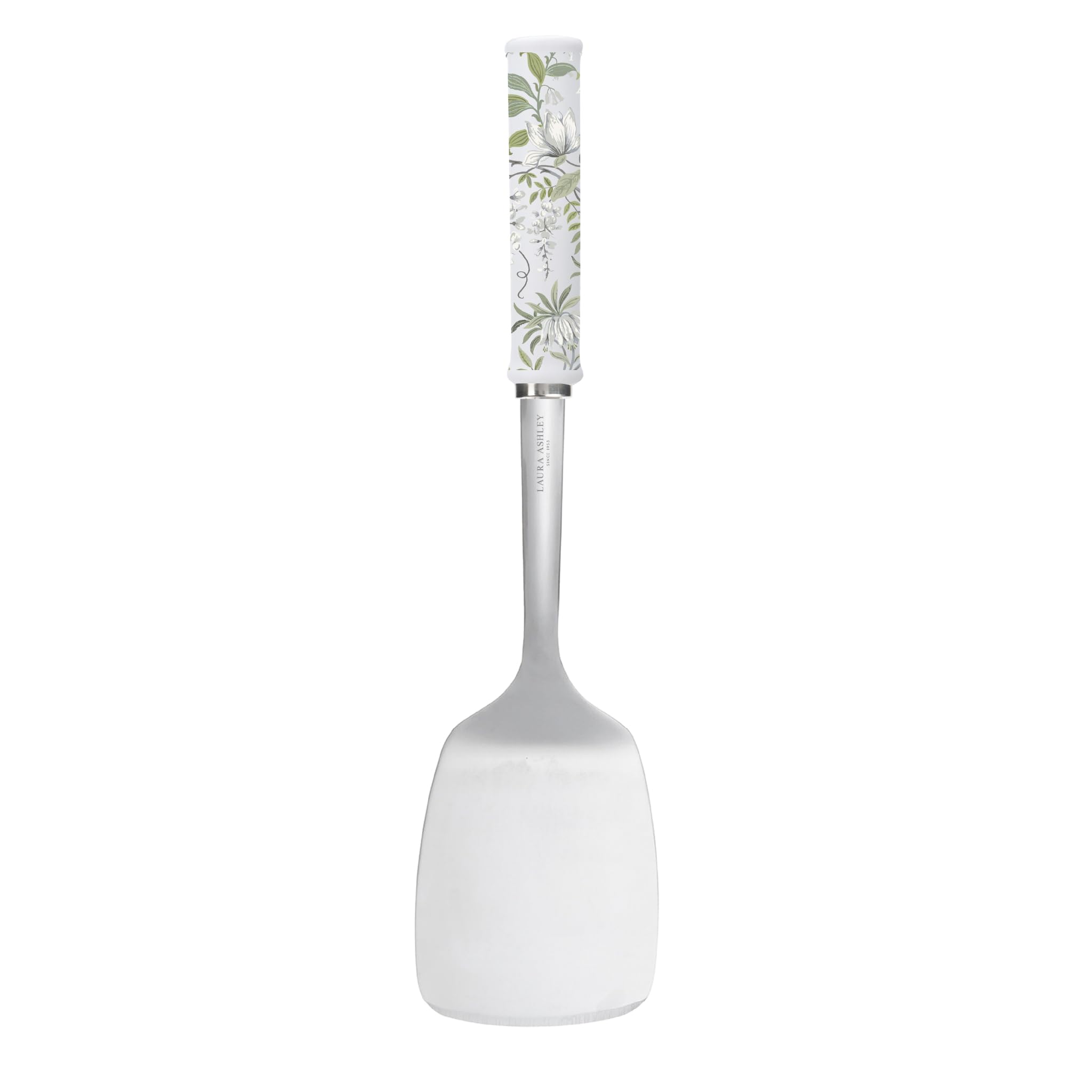 Laura Ashley Stylish Stainless Steel Spatula, Ceramic Handle, Heat-Resistant & Dishwasher Safe Turner