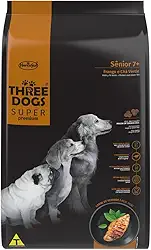 Three Dogs Ração Super Premium Senior Frango Chá Verde 15Kg