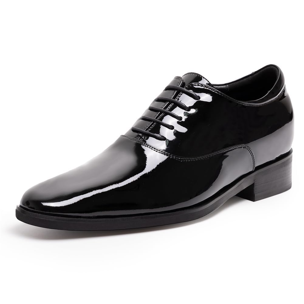 CHAMARIPA Men's Formal Shoes with Invisible Height Increase (5-8cm / 1.97-3.15 Inch) - Genuine Leather Oxford, Derby, Loafers & Chelsea Boots for Business & Smart Occasions (5.5-11.5 UK)