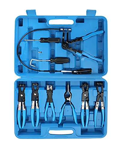 Atpeam 9Pcs Hose Clamp Pliers, Long Reach Wire Spring Hose Clamp Pliers Remover For Automotive Coolant Radiator Heater And Water Hose With Band Flat Or Large Clamps #TOP13