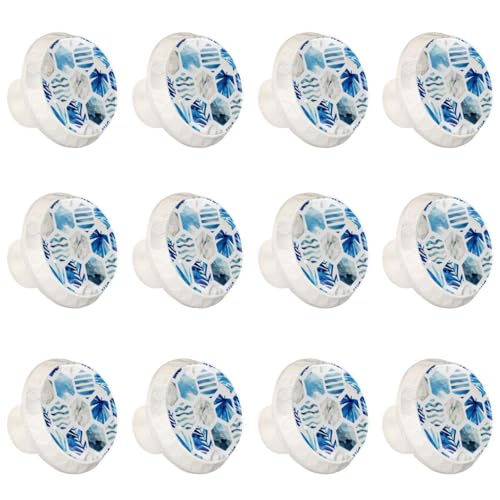 Lot de 12 boutons ronds décoratifs pour placard de cuisine et commode retro - 2