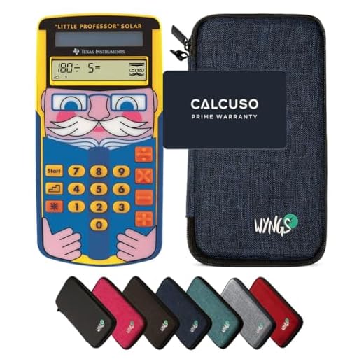 CALCUSO Paquete Básico Azul con Calculadora TI Little Professor Solar