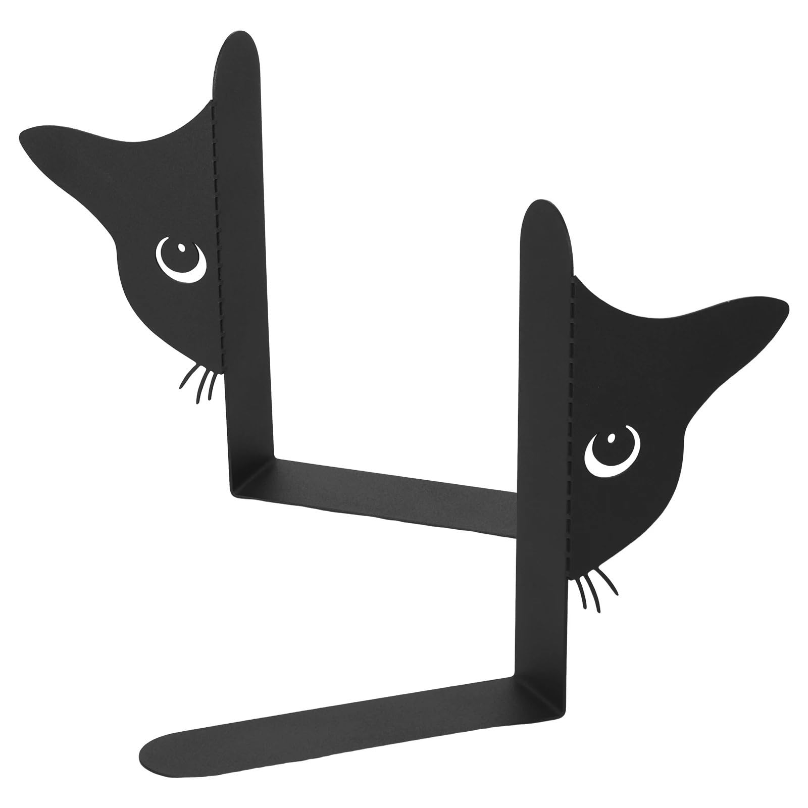Peeping Cat Metal Bookend Cute Desk Decorative Bookshelf Decoration For Office for Organizing books(Color-03)
